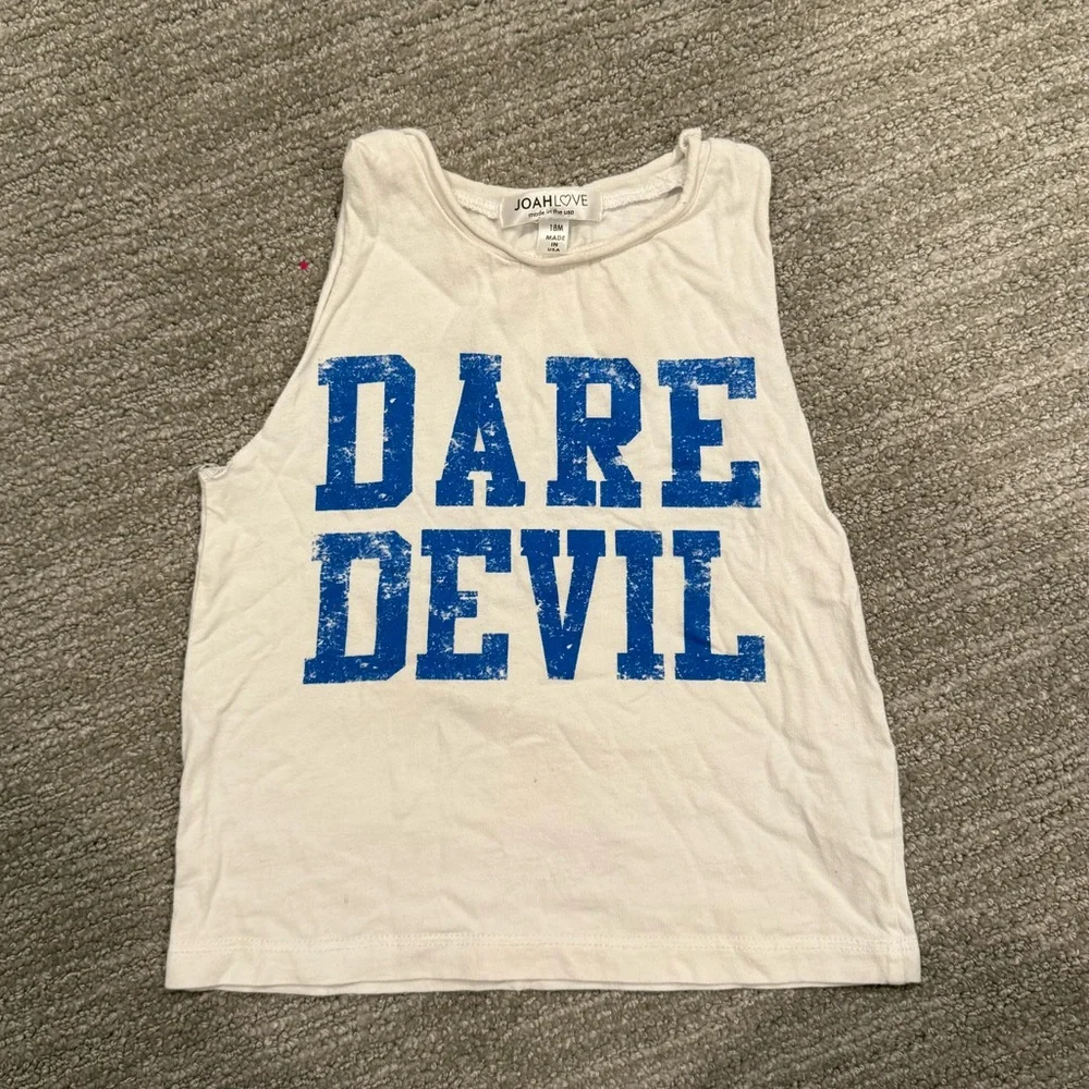 Joah Love baby boys Dare Devil Tank size 18 months in excellent used condition